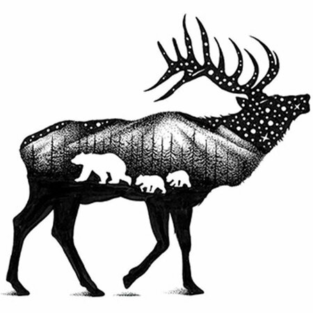 CARIDAD The Elk Sticker CA3571165